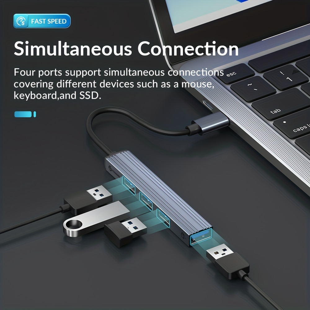  PHIXERO SD Card Reader USB C Simutaneously, 4 in 1