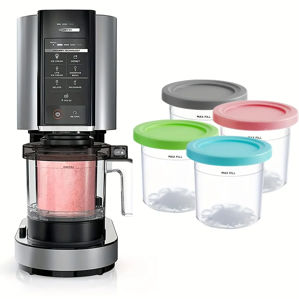 Leak-proof Ice Cream Pints With Lids For Ninja Creami Pints - Safe And  Convenient Kitchen Accessory For Nc301, Nc300, And Nc299am Series Ice Cream  Makers - Temu Hungary