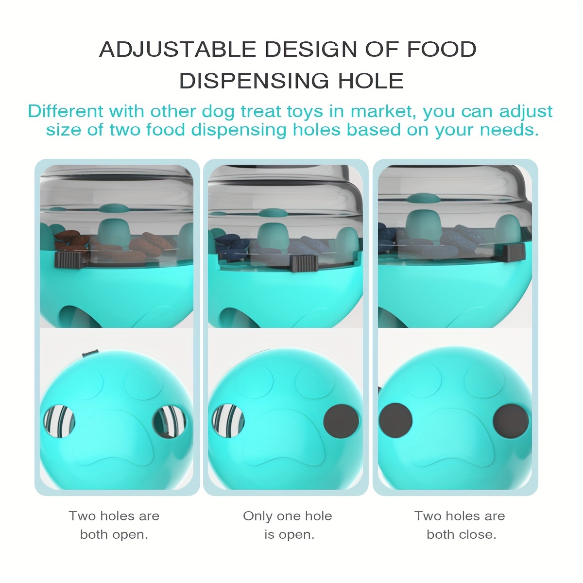 Puppy Dog Tumbler Ball Interactive Pet Food Dispenser Feeder Puzzle Treat  Toys