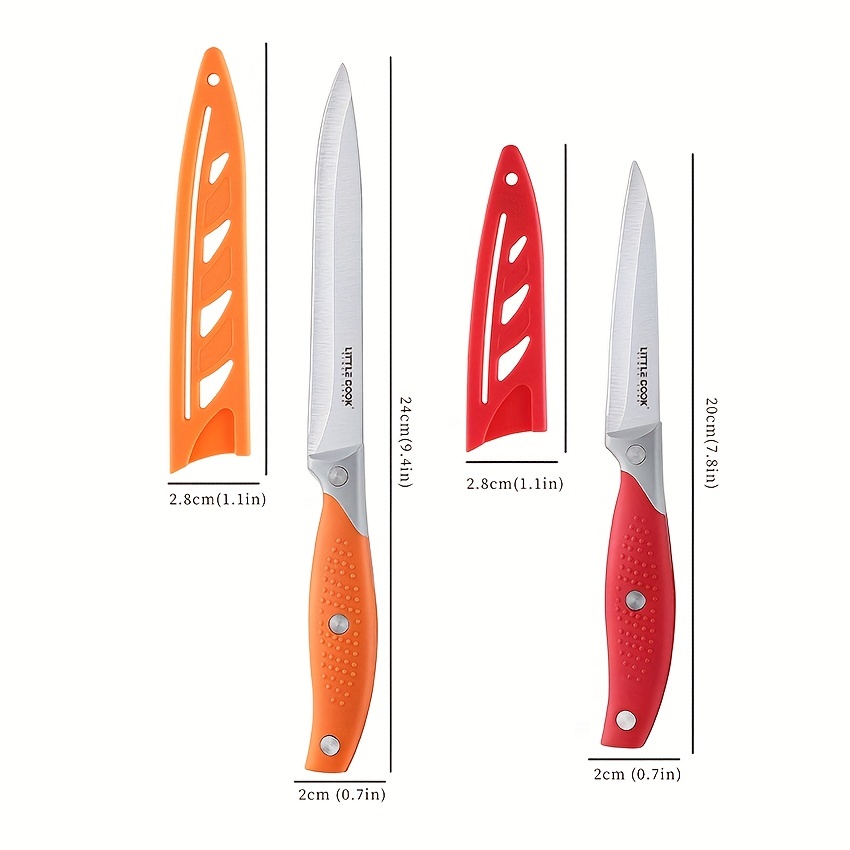 jakmell - 4 Inch Serrated Paring Knife, Utility Knife for Chopping Paring  Dicing, Stainless Steel Tomato Knife, Steak Knife with Ergonomic Handle