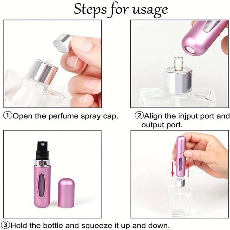 Portable 5ml Outdoor Sports Perfume Bottle Filling Bottle, Portable Mini Refillable Spray Bottle