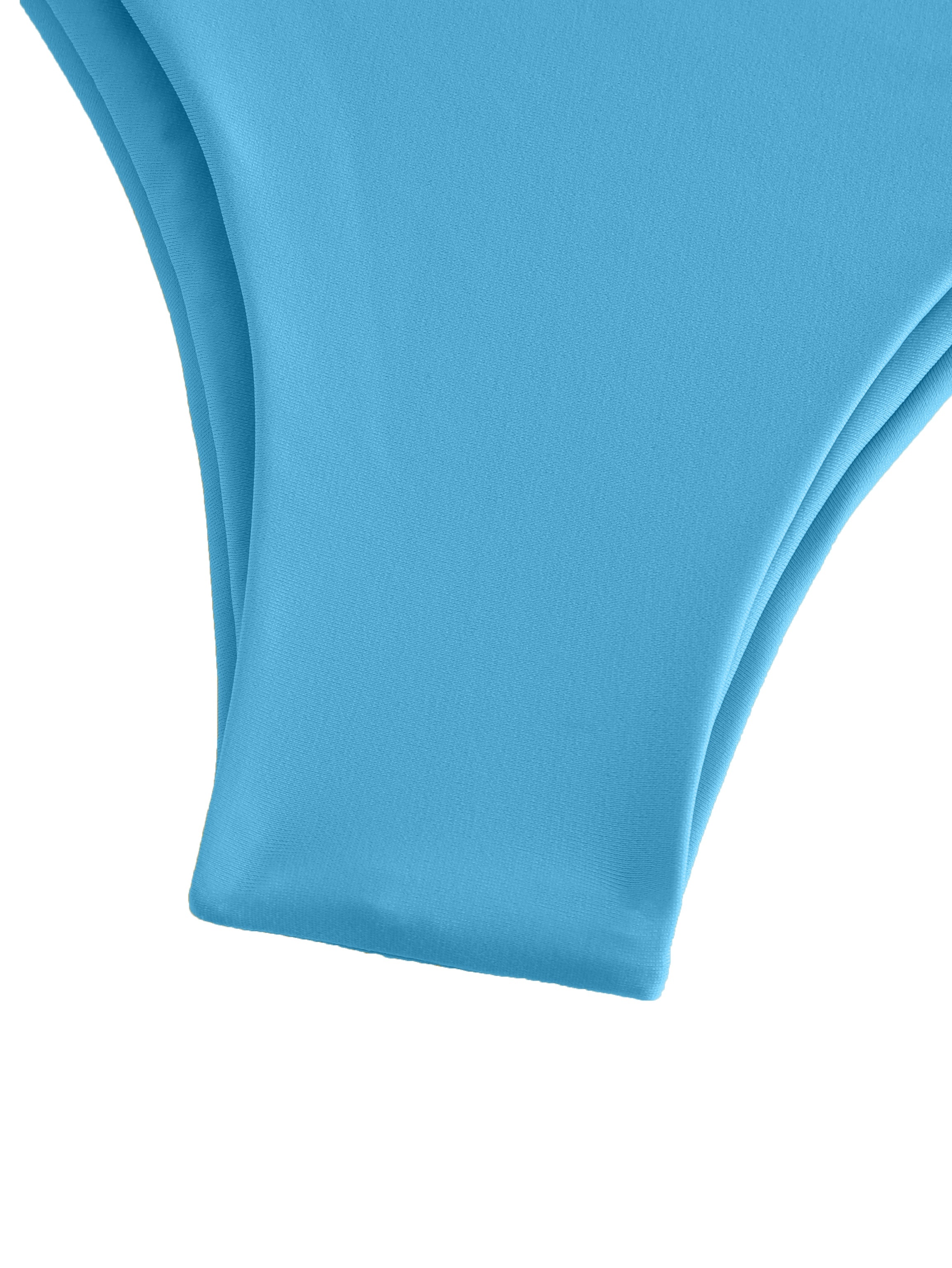 Solid Color Crossover High Cut Swim Briefs Stretchy - Temu