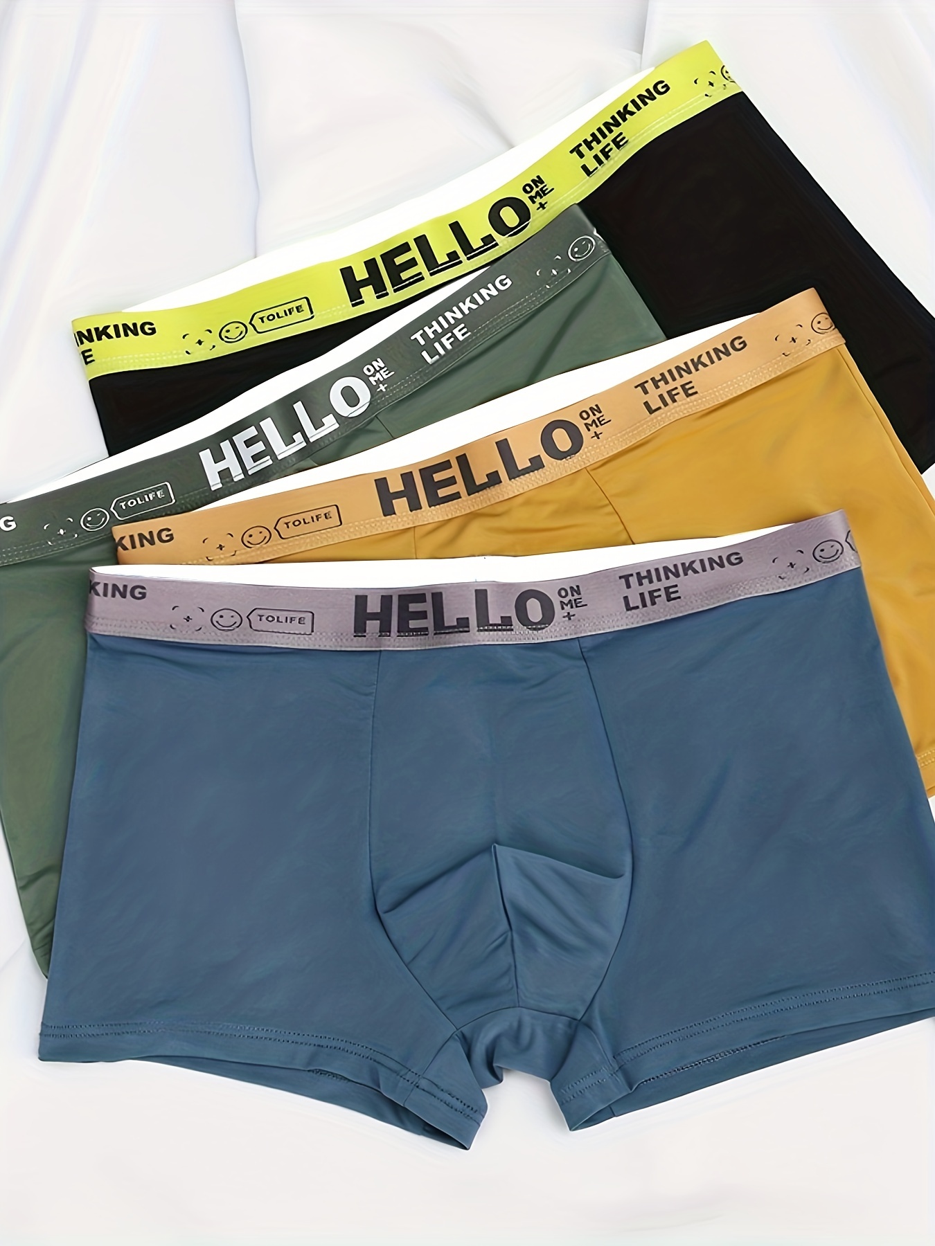 Men's Ice Silk Cool Comfy Boxers Briefs Quick Drying Sport - Temu
