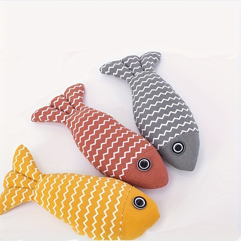 1set/6pcs Catnip Toys For Cats, Simulation Fish Shaped Plush Toys, Cat  Teeth Grinding Chew Toys, Kitten Dolls, Cat Supplies, Fish Pillows