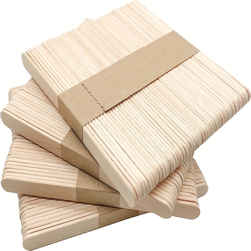 100/200 Stück Birkenholz-bastelstäbchen 15 Cm Lang Natürliche Holz