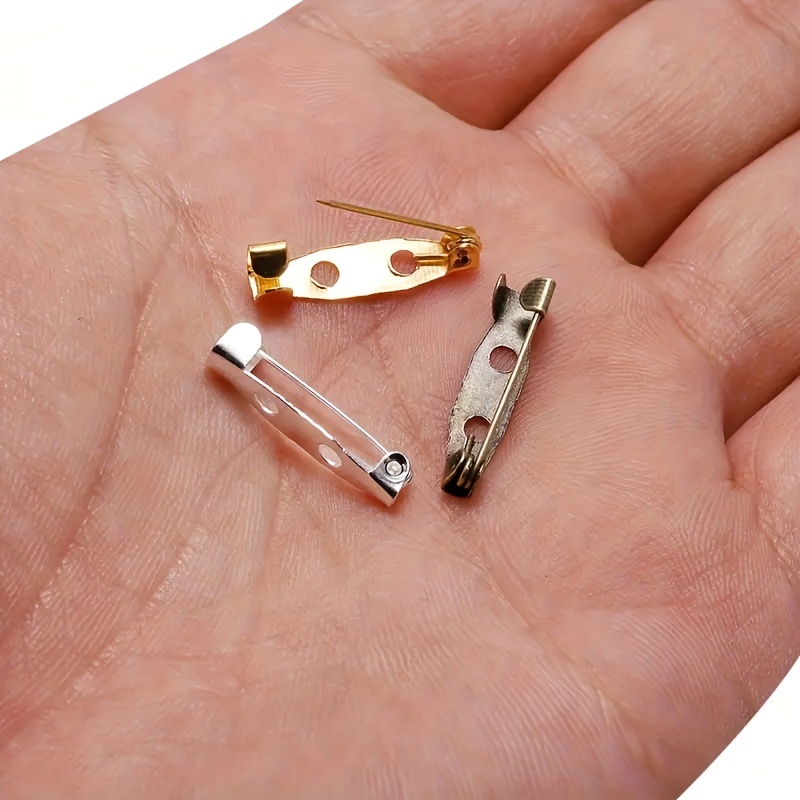 Diy Brooch Pin With Three Hole Pin Brooch Accessories - Temu