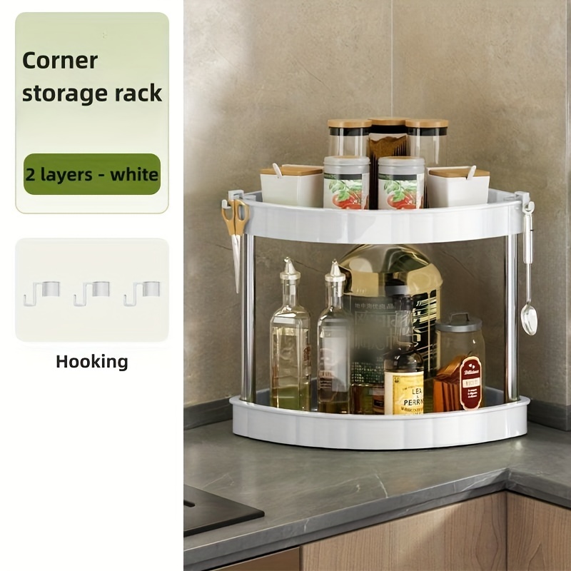 Kitchen Storage Rack Corner Seasoning Bottle Storage Rack Multi-layer  Triangle Shelf Bathroom Organizer Shelves Kitchen Accessor - Racks &  Holders - AliExpress