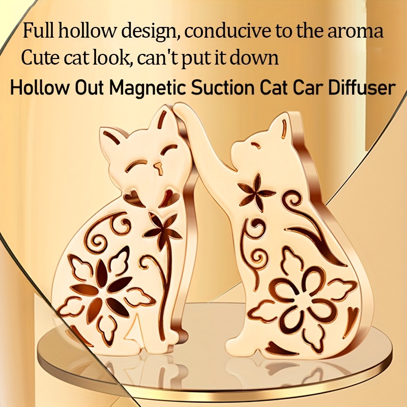 1pc Cat Design Car Aroma Diffuser Clip, Car Air Conditioner Air Outlet  Decoration Clip, Car Interior Decoration