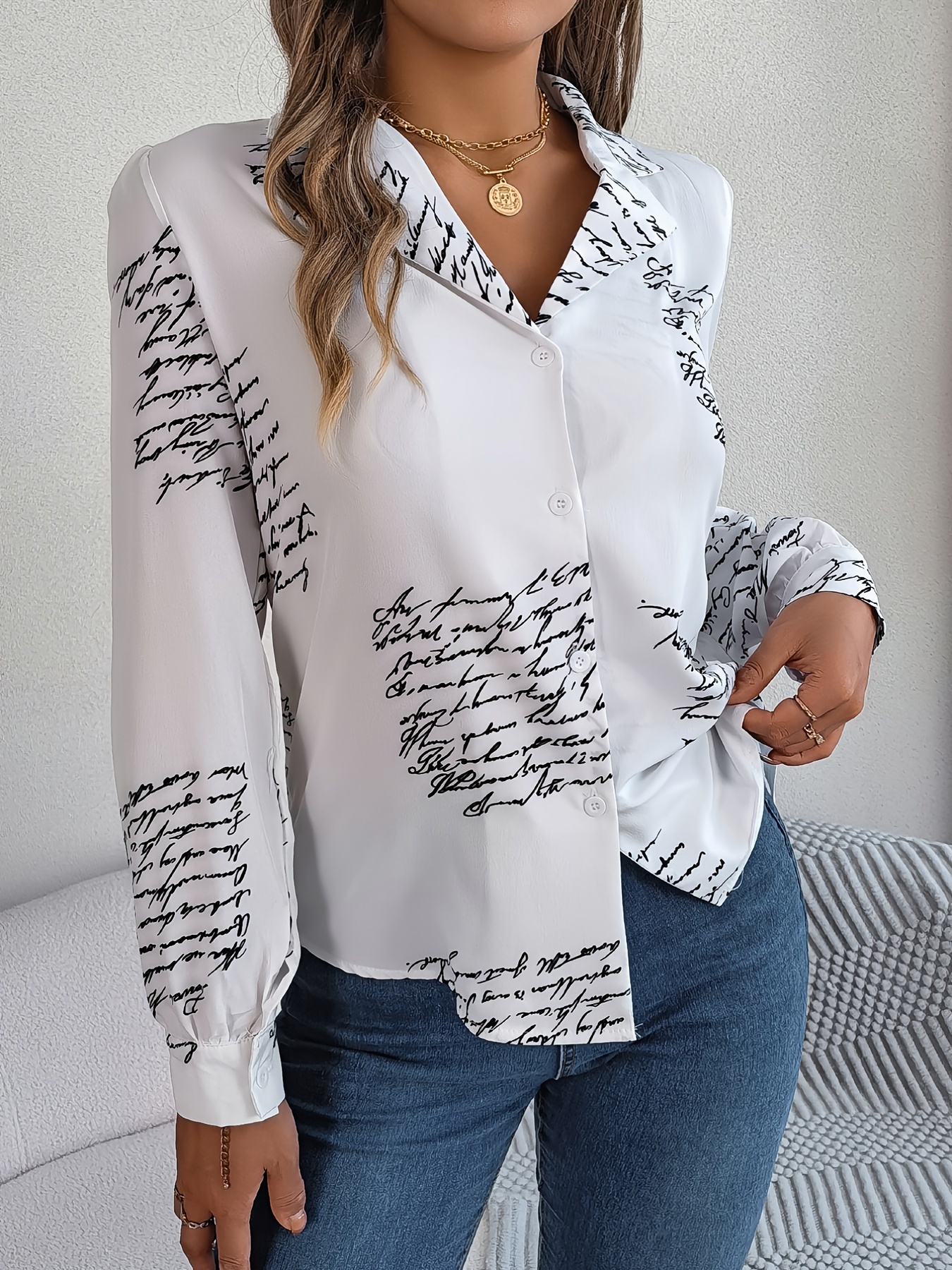 Camisas de mujer con estampados hot sale