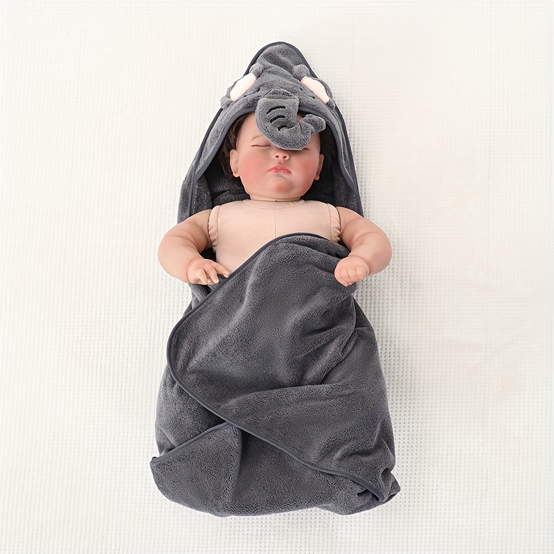 Toddler Baby Hooded Towels Bathrobe Super Soft Bath Towel Newborn Kids  Blanket