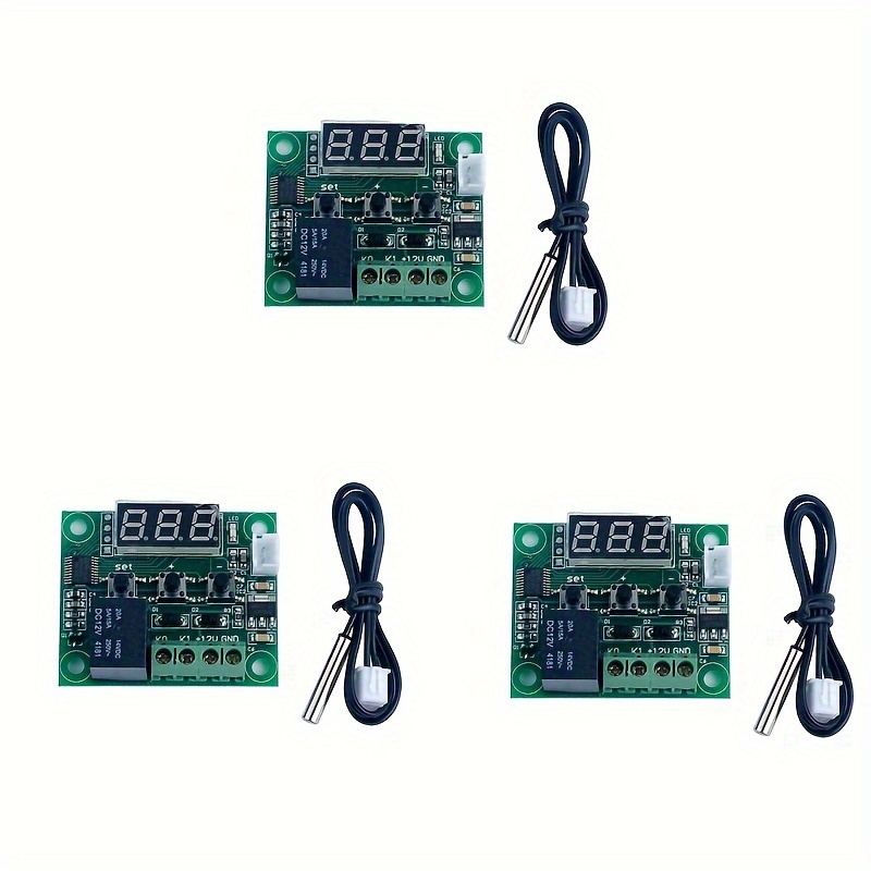 1pc 12v Digital Temp Thermostat Temperaturregler Sensor