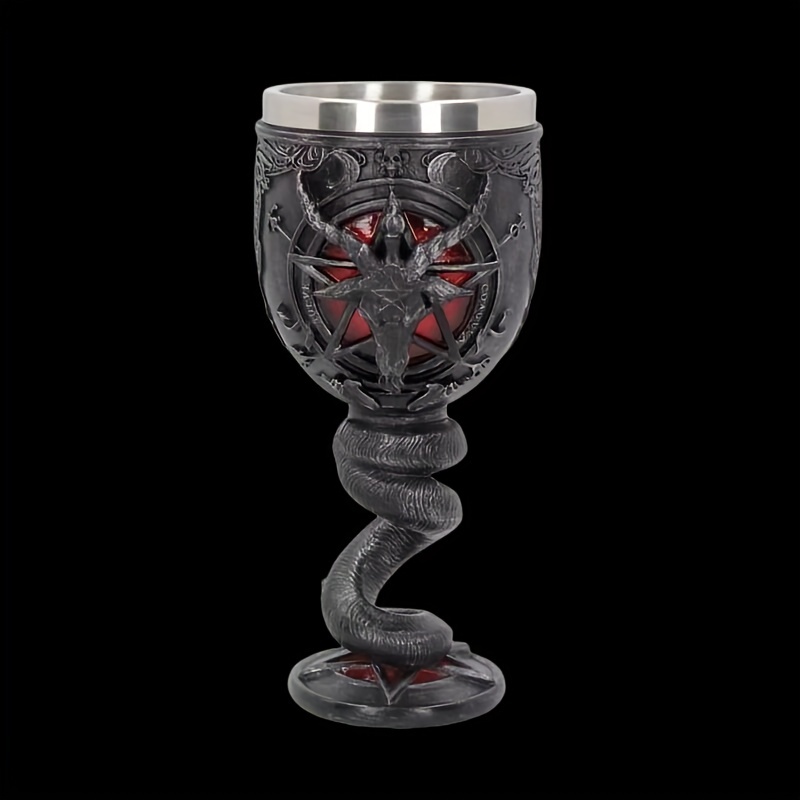 Stainless Steel Medieval Dragon Chalice Goblet, Gothic Dragon Skeleton Wine  Cups, Halloween Party Drinkware - Temu