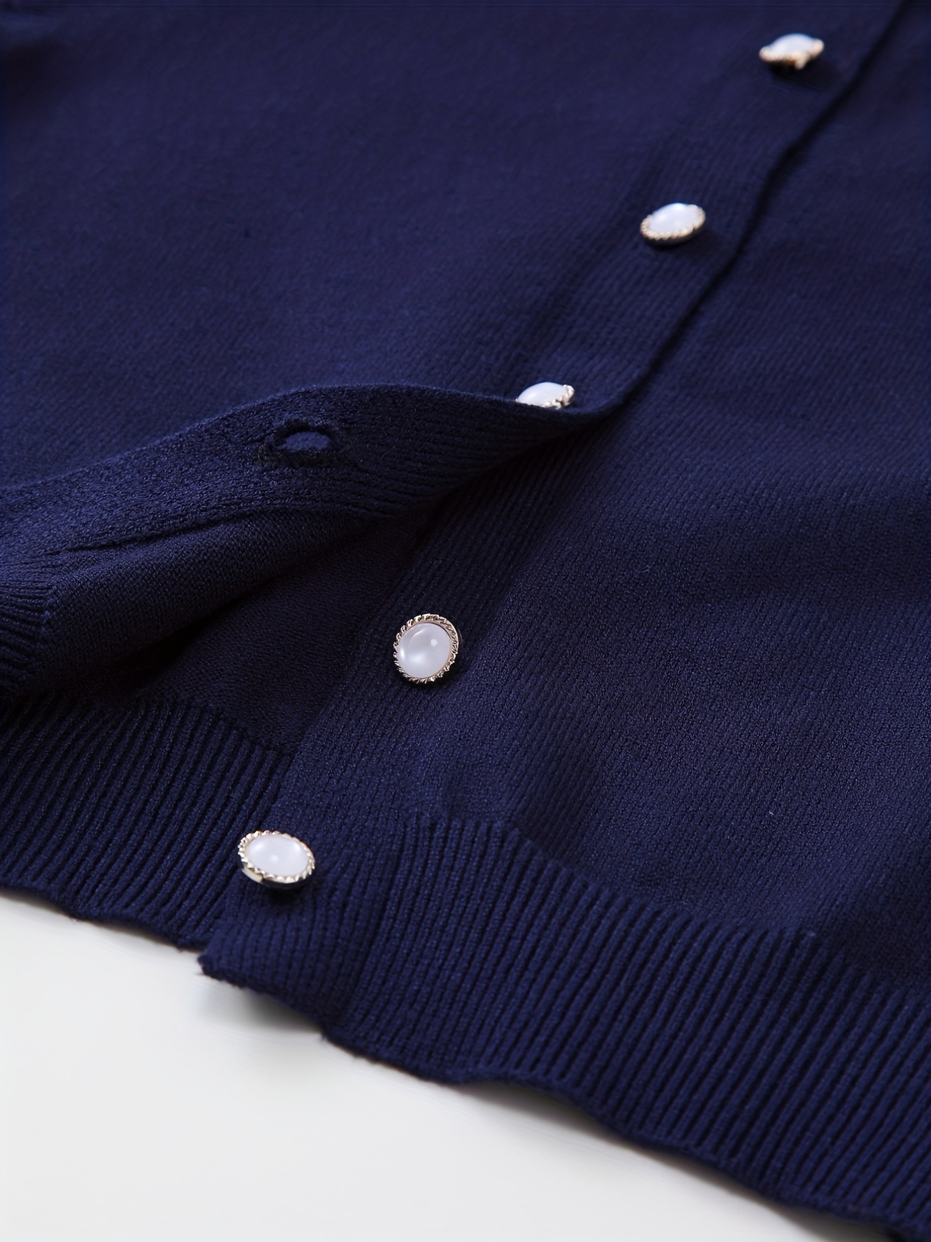 Navy blue clearance button down sweater