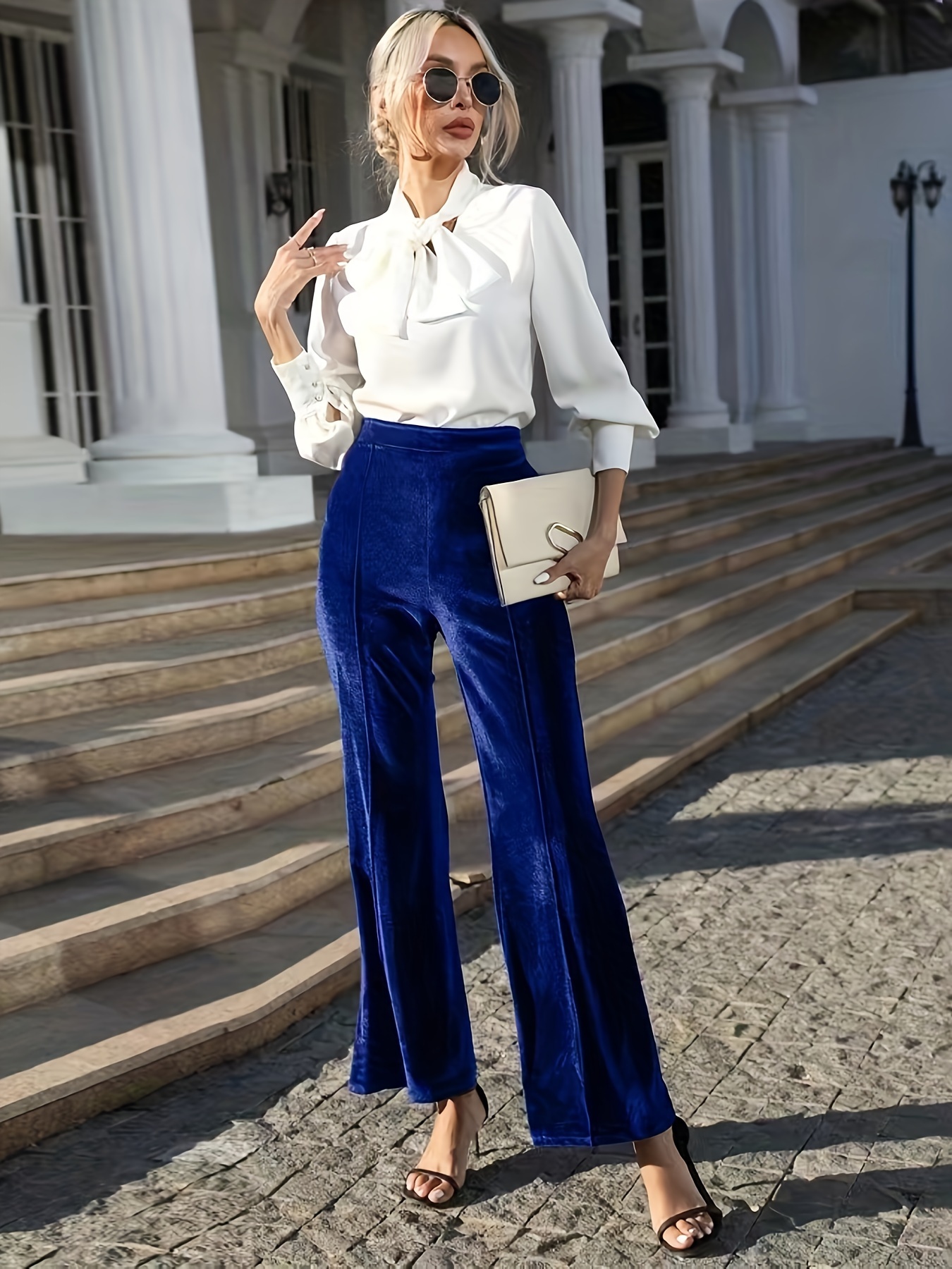 How to Style Wide Leg Pants  Velvet pants outfit fall, Pants