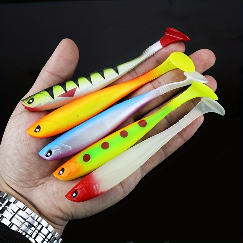 Soft Bait Fishing Lures Shad Artificial Bait Jig Head Fly - Temu