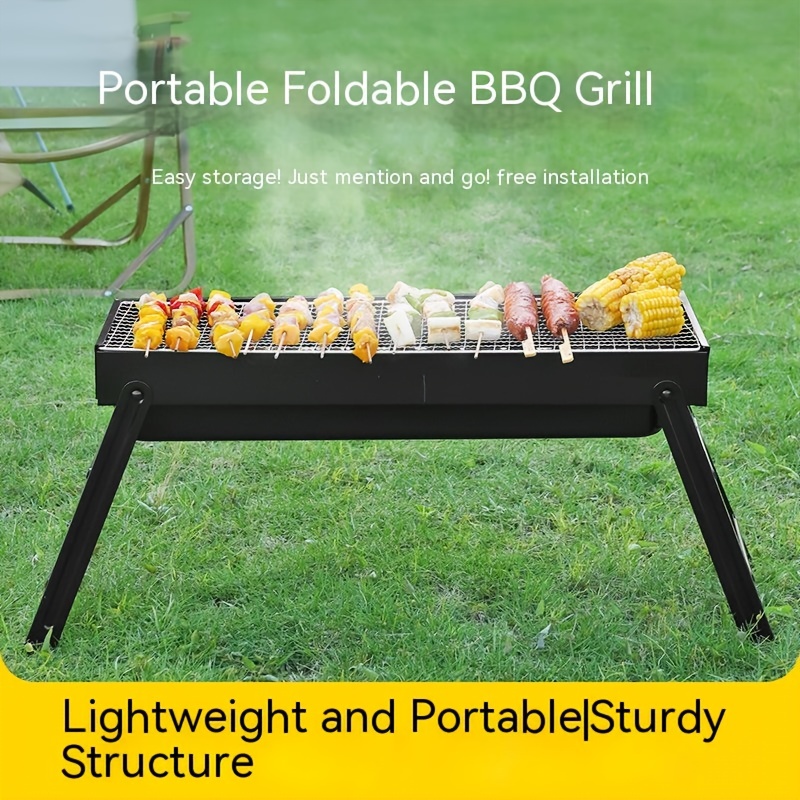 Portable Charcoal Grill Folding BBQ Grill for Camping Hiking Picnics