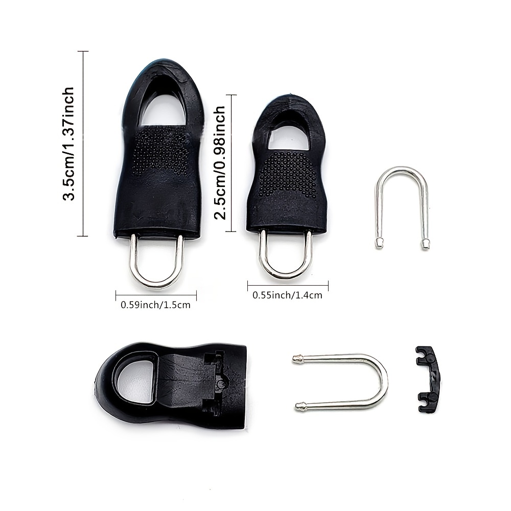 Universal Zipper Pull Tab Replacement Metal Handle Zipper Extender Handle  Fixer Zipper Sliders For Backpack Jacket Handbag S5V5 