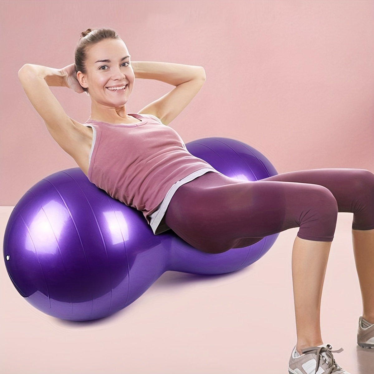 Yoga Pilates Ball Gymnastics Exercise Ball Non slip Balance - Temu  Philippines