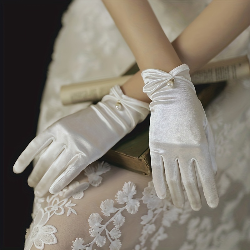 Simple Wedding Dress Gloves