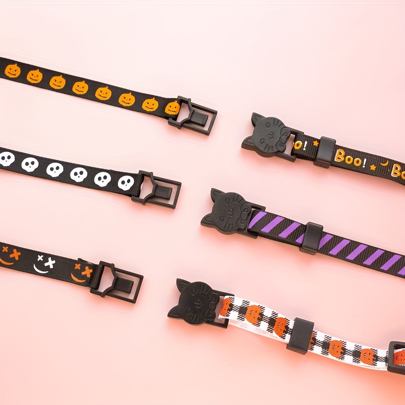 Leashes by Liz Ghost Dog Collar - Orange and