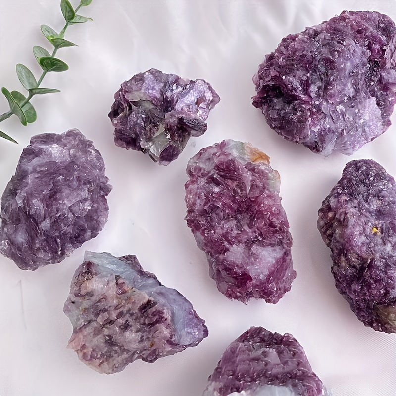 1個/2個/3個、天然の紫雲母原石、クリスタルストーン、DIY装飾 - Temu Japan