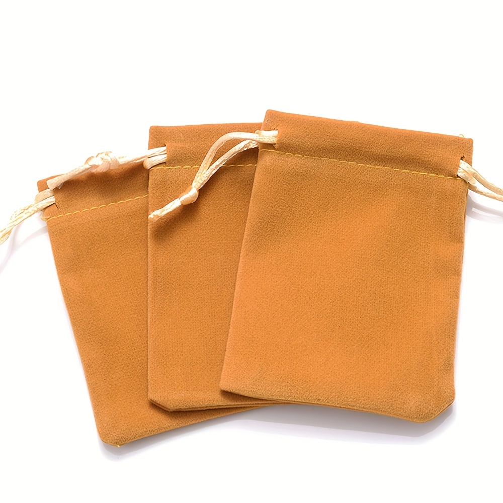 Brown Velvet Pouch 