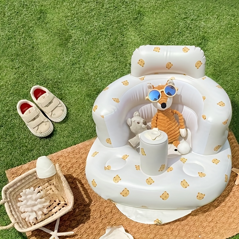 Baby Inflatable Seat with Built-In Air Pump for Babies 3-36 Months