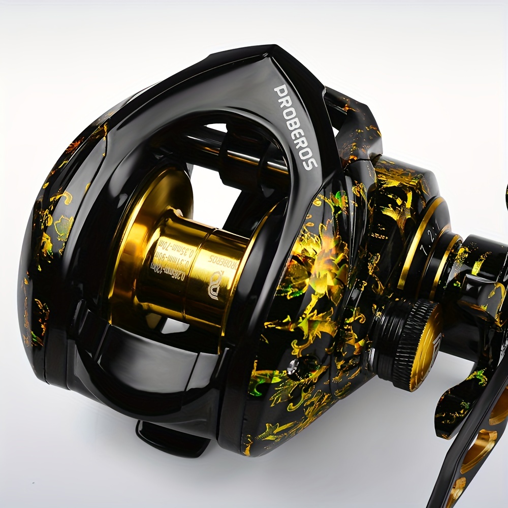 READY STOCK】PROBEROS Metal Fishing Reel murah 7.2:1 High Speed Ultralight  Baitcasting Reel Magnetic Brake 10KG Max Drag