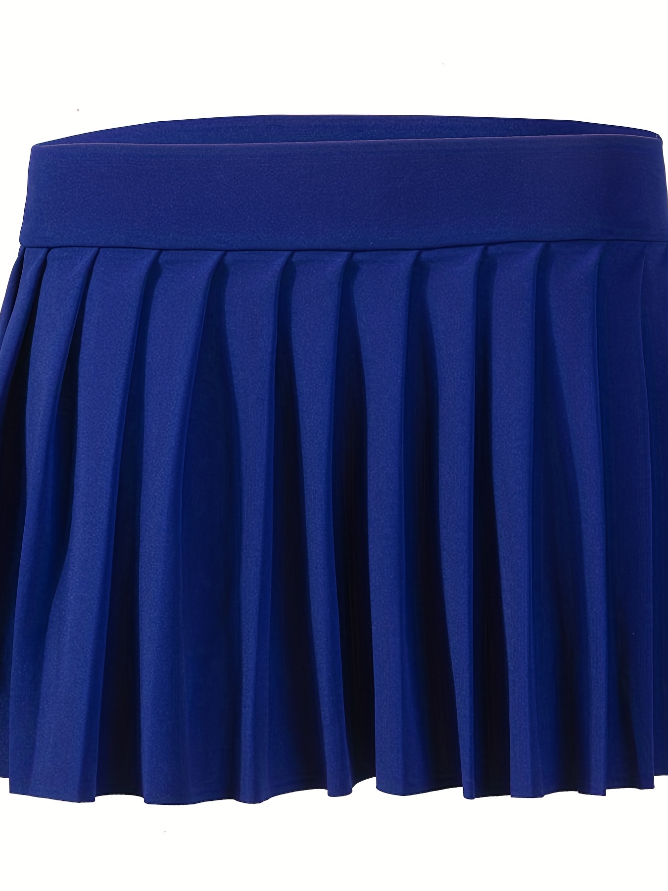 Royal Blue Tennis Pleat Skirt