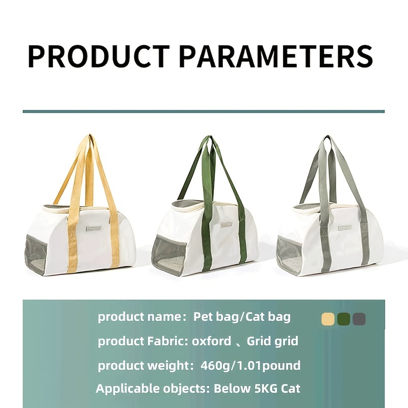 Pet Carrier Bag For Dog Cat Portable Crossbody Dog Bag For - Temu