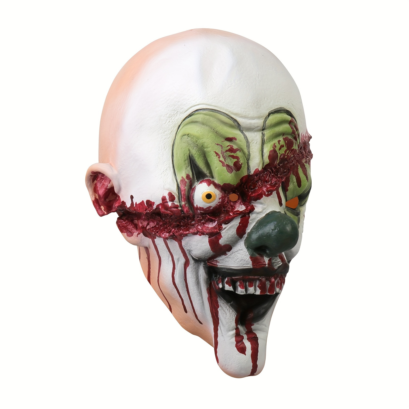 Latex Vivid Horror Clown Mask Ugly Man Full Face Mask Dress - Temu