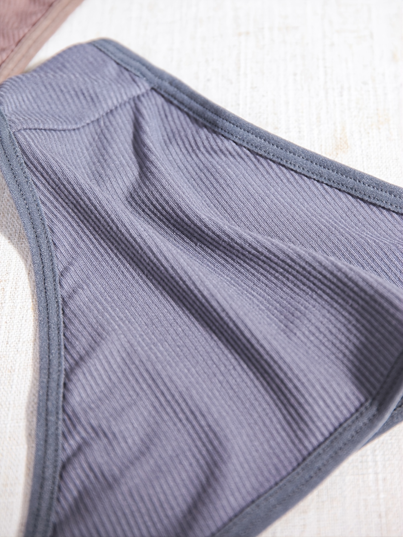 Seamless Ribbed Panties Soft Comfy Stretchy Panties Women's - Temu