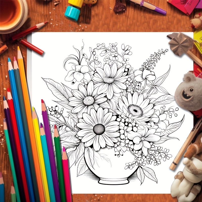 Lemur Coloring Book, Coloring Books for Adults, Gifts for Lemur Lovers,  Floral Mandala Coloring Pages, Madagascar Lemur, Activity Coloring 