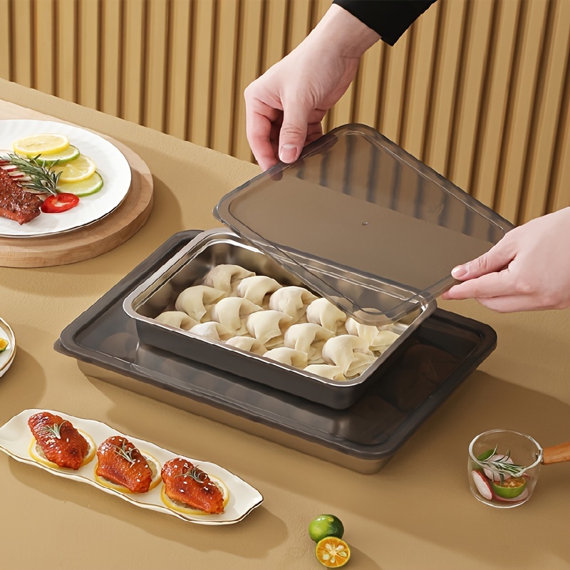 Large Capacity Dumpling Box, Household Refrigerator Freezer Special Sealed  Fresh-keeping Multi-layer Quick-freezing Food Ravioli Storage Box, Home  Kitchen Supplies - Temu