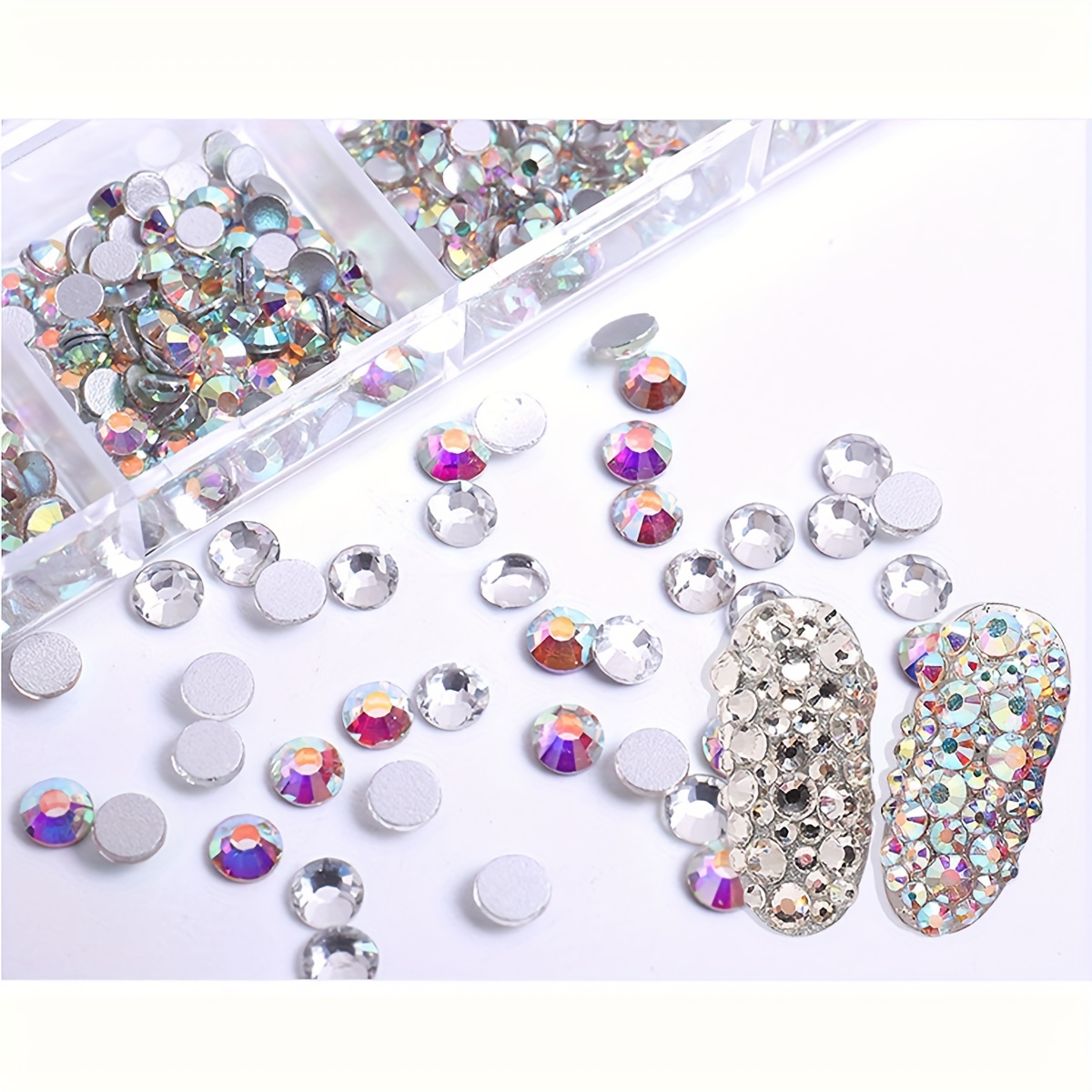 12 Rejillas Perlas Diamantes Imitación Cristales Cristal - Temu Mexico