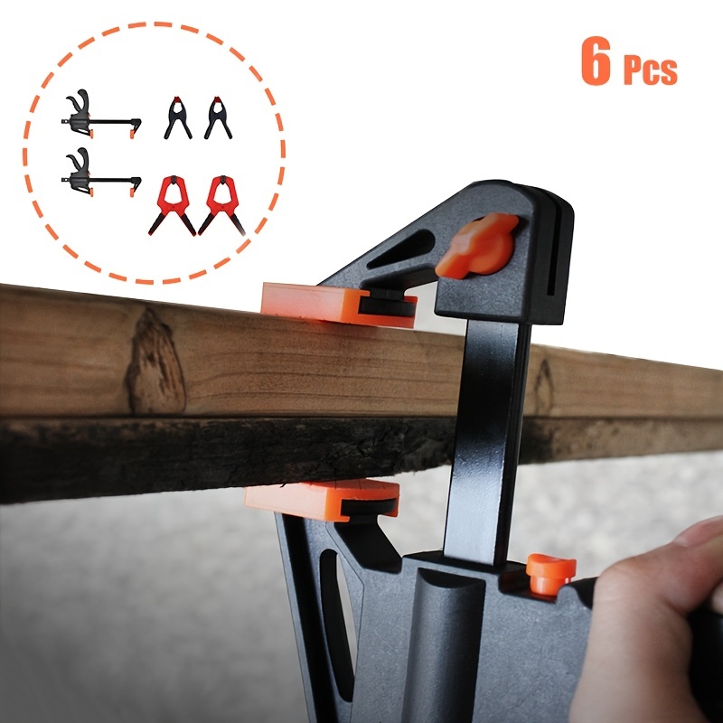 Pmmj Bar Clamp 6 8 12inch One Handed Clamp Spreader Clamps 150 300 Lbs Load  Limited Quick Release Change F Clamp Clip Woodworking Carpenter Diy, Find  Great Deals