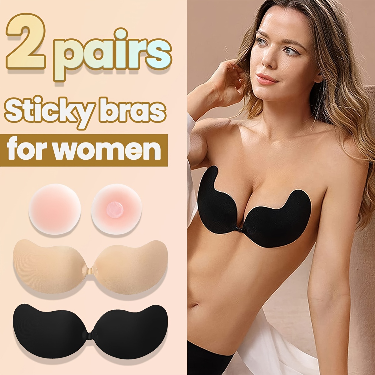 Strapless Bras Women Breast Lift Nipple Covers Pasties - Temu