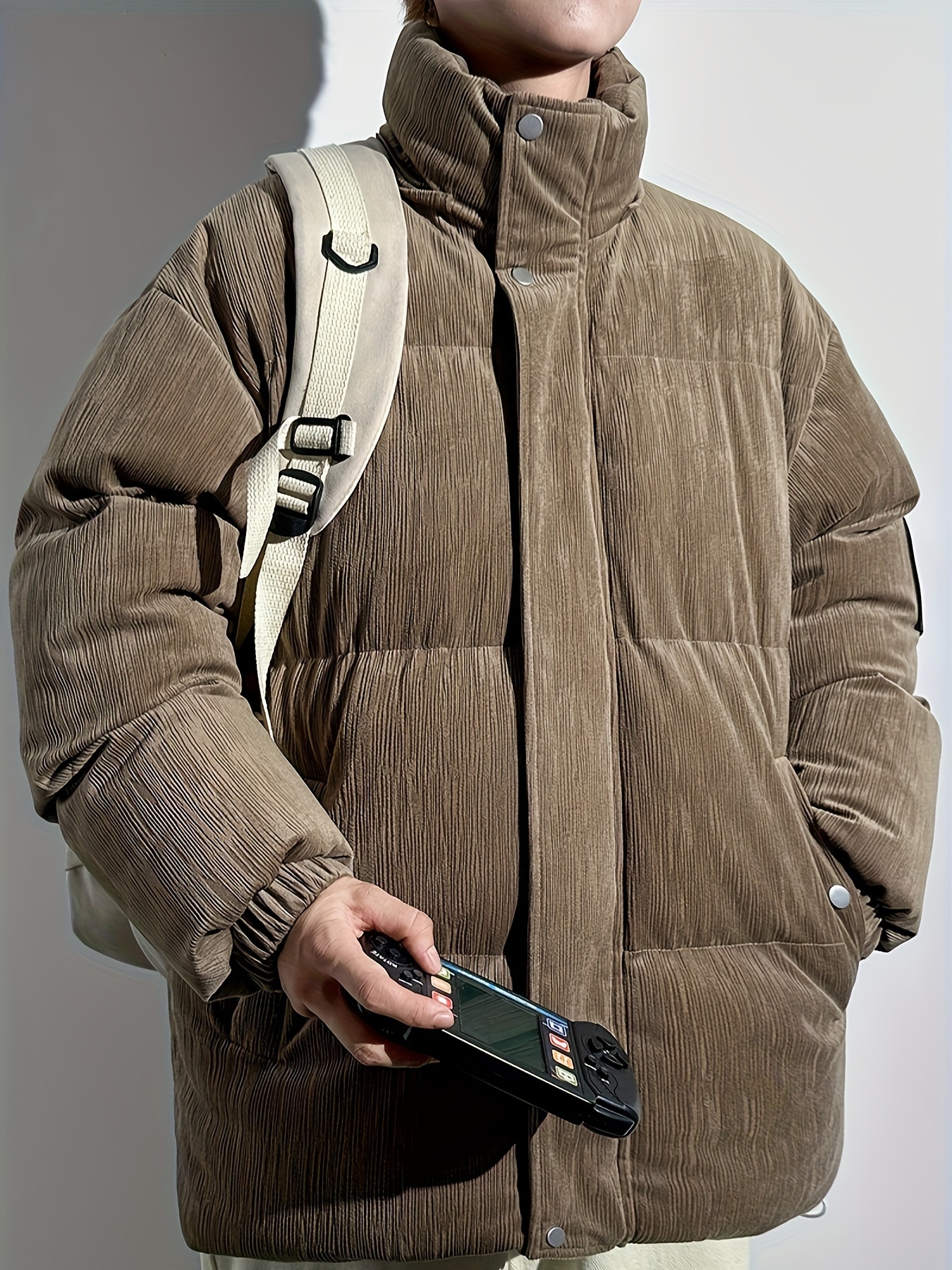 Men's Heavy Padded Removable Sleeved Puffer