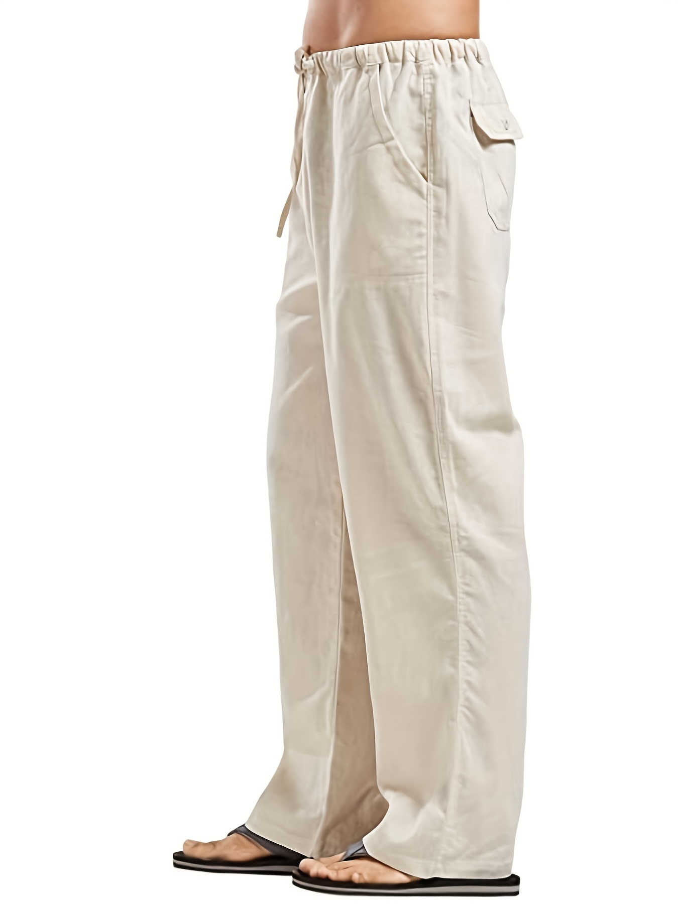 Plus Size Men's Cargo Pants Oversized Solid Cargo Pants With - Temu