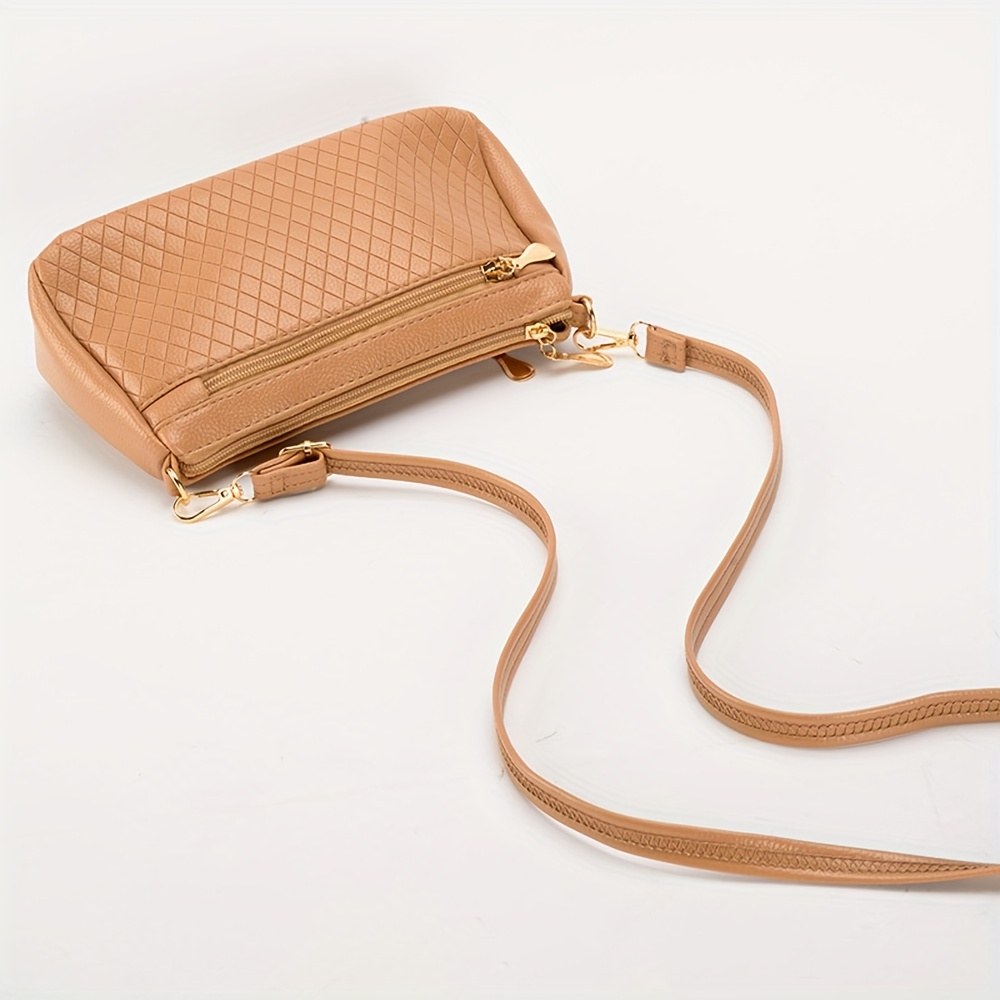 Genuine Leather Handbags Rhombus Casual High-Grade Bag - Power Day Sale