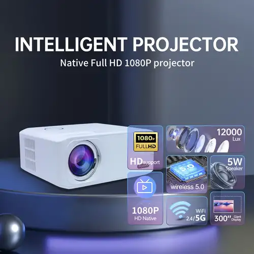 Proyector Home 4k Ultra alta definición Dormitorio 2022 - Temu