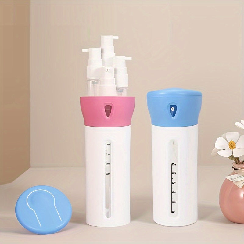 2Pcs 150ml/5 oz Clear Plastic Foaming Hand Wash Dispenser Empty Refillable  Pump Foamer Bottle Portable Travel Toiletry Bottle Cosmetics Containers for