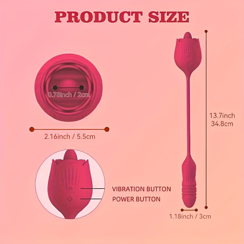  Rose Toy for Woman, Clitoral Nipple Stimulator-G spot Vibrator  with 10 Tapping Modes, Vibrating Personal Massager Rose Vibrator Sex Toys  for Female Couples Adult Sex Toys & Games