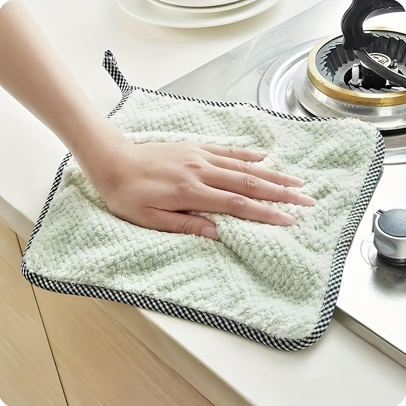 Kitchen Rags, Mixed Color Absorbent Oil-proof Square Cloth