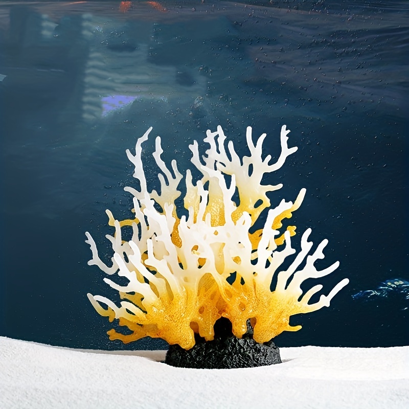 Aquarium Decoration Artificial Coral Aquarium Plant - Temu