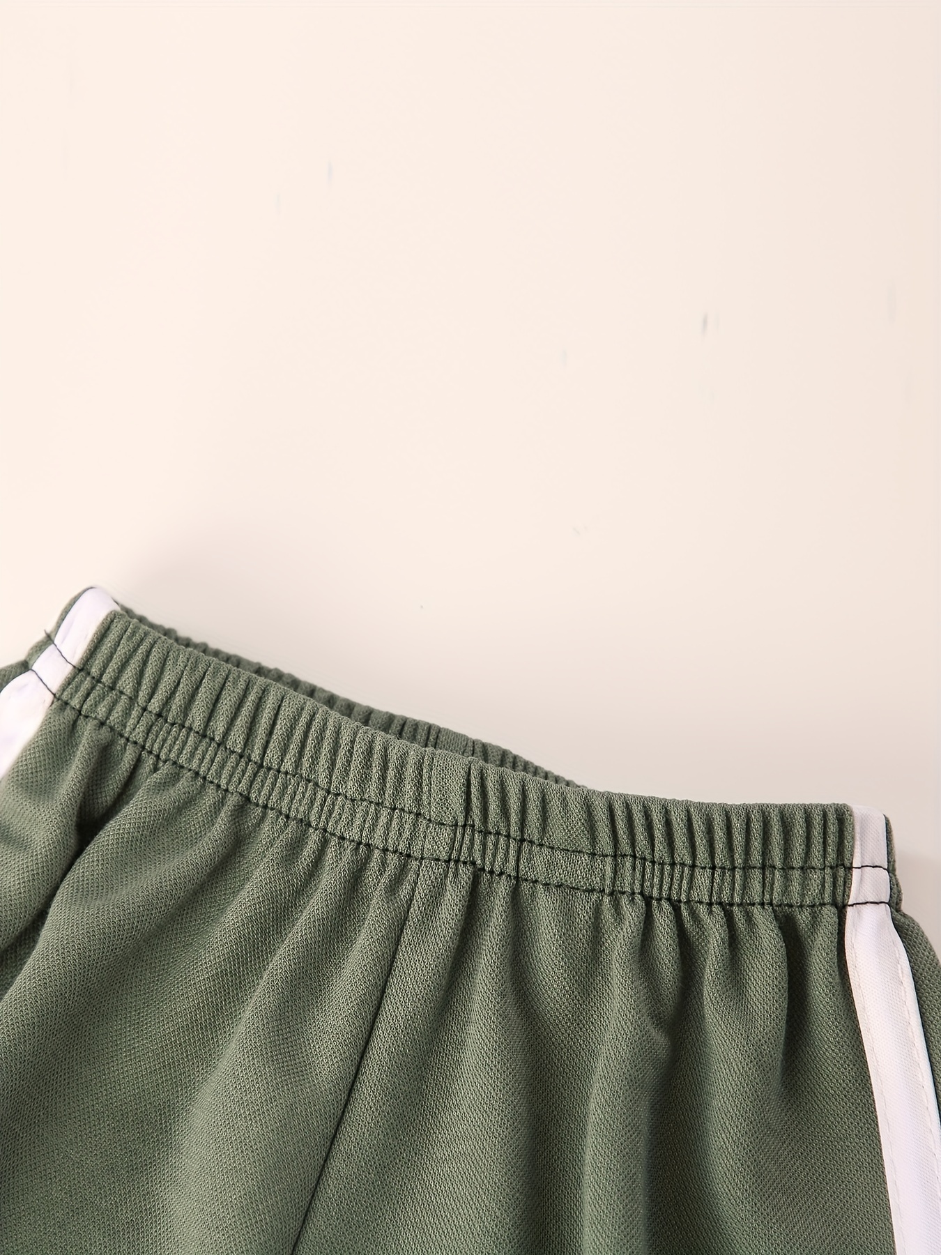 Boys Contrast Tape Sweatpants Thin Jogger Pants