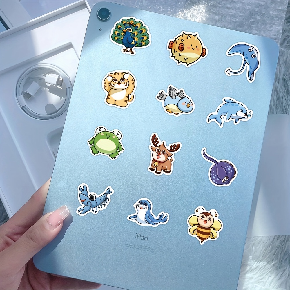 Animal Stickers For Kids - Cute Water Bottle Stickers - Waterproof
