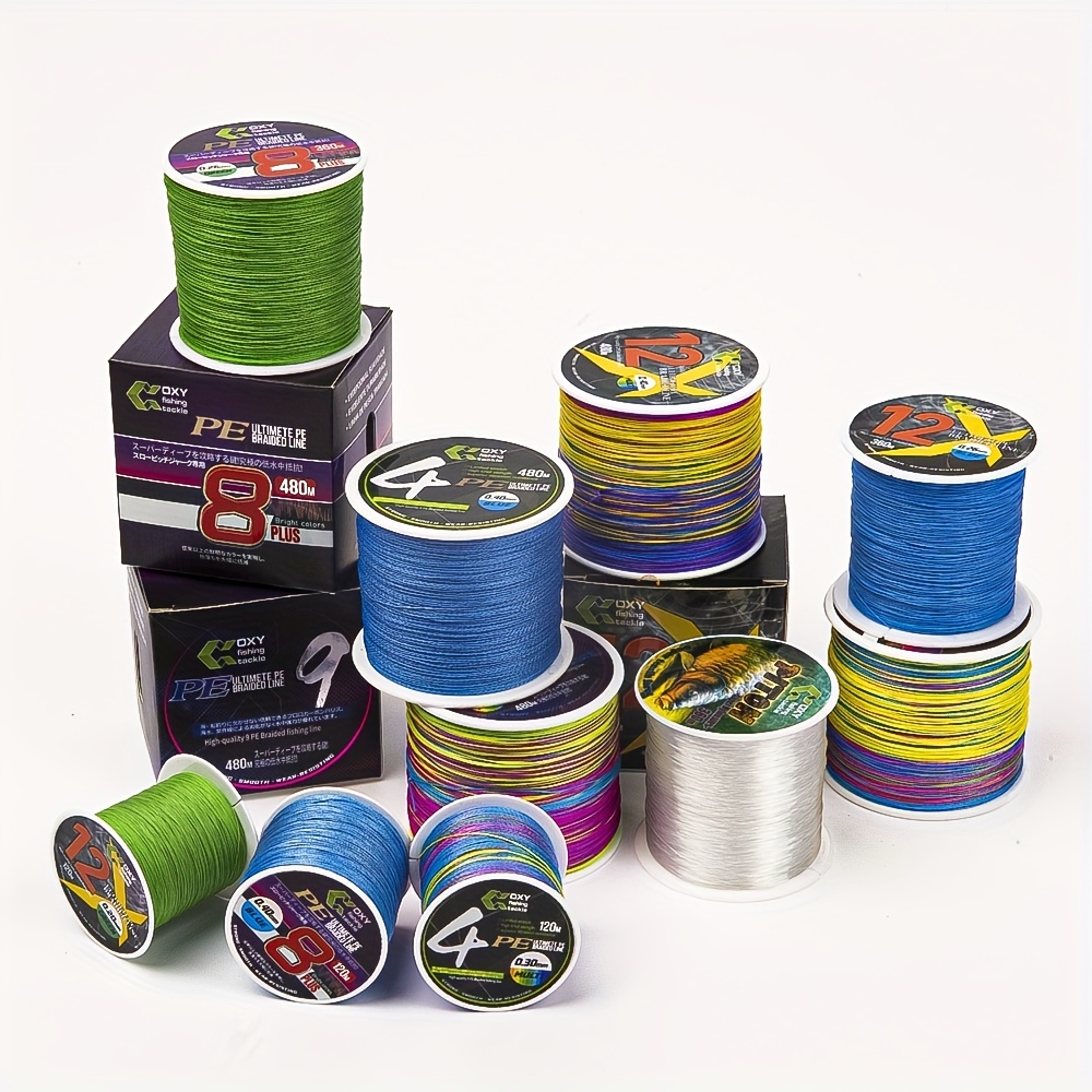 Braided 18897.64inchFishing Line, 12 Strands Incredible Strong 75LB Braided  Lines, Abrasion Resistant PE Fishing Lines