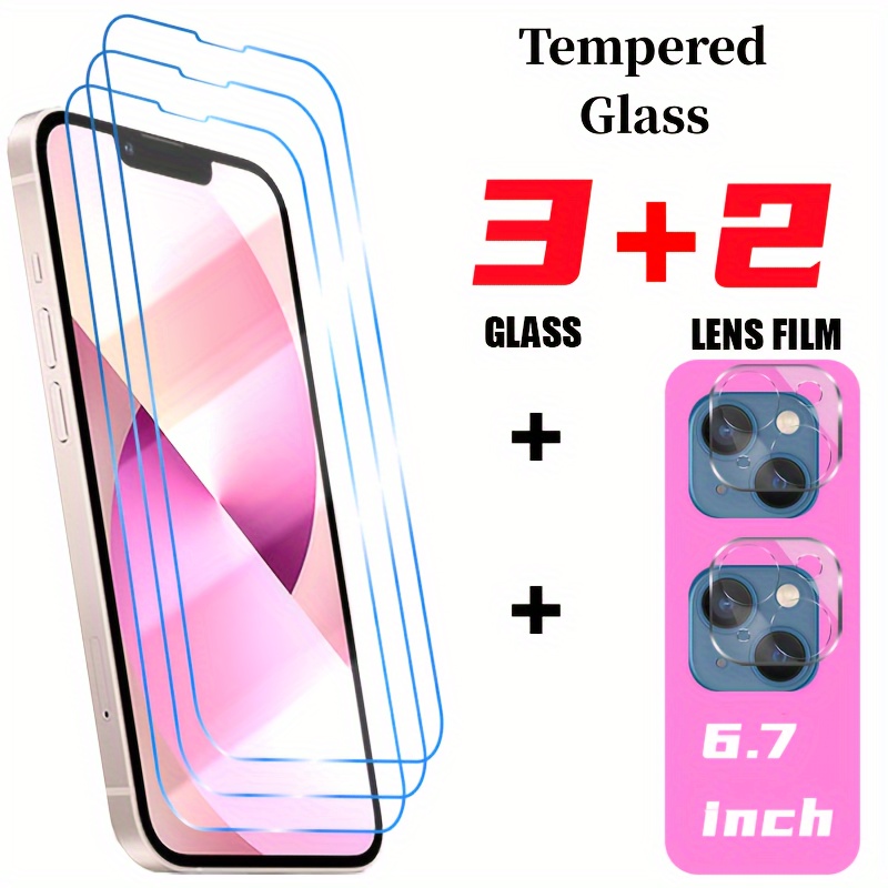 iPhone 12 / 12 Pro Screen Protector - Clear Tempered Glass, 2