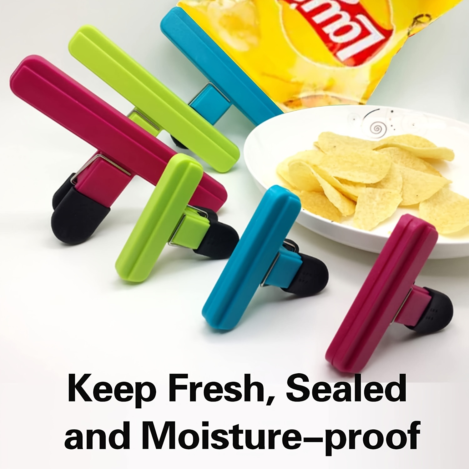 Chip Bag Clips Air Tight, Heavy Duty, Sturdy Plastic Clips For Food  Storage, Food Bag Clips For Kitchen Snacks - Temu